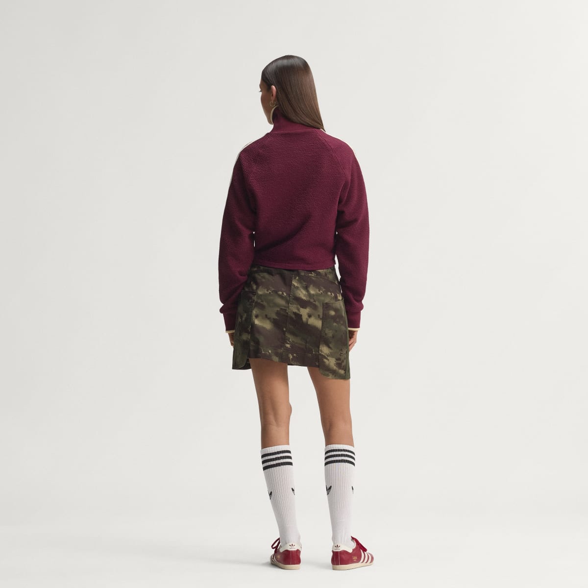 Chaqueta deportiva para mujer color granate y rojo - vista 7