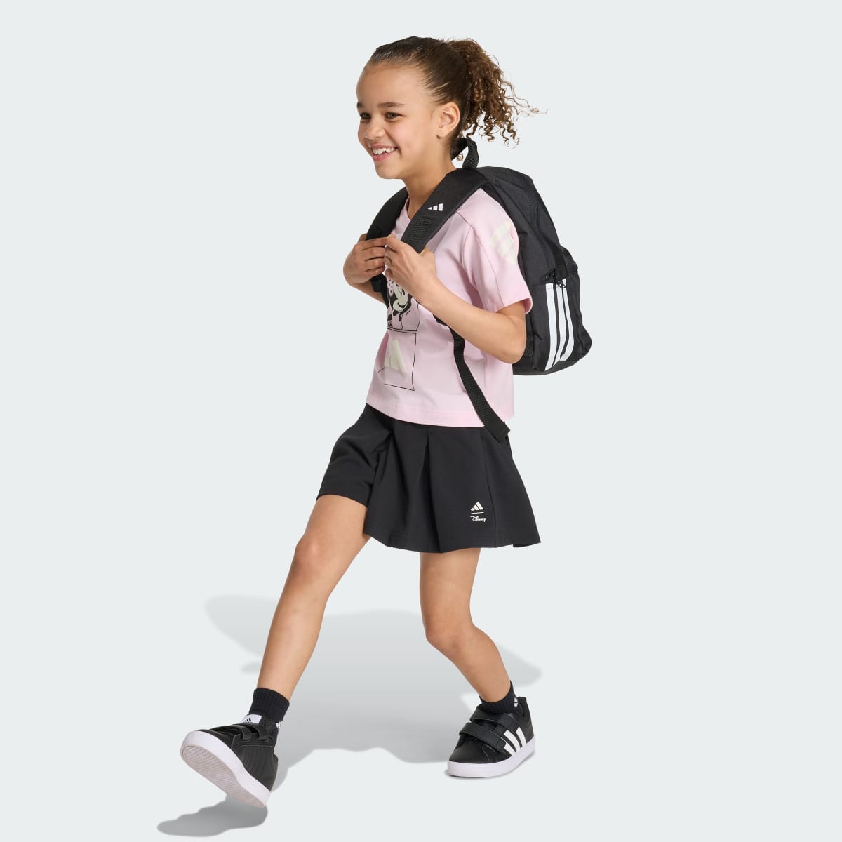 Camiseta deportiva para niños color rosa y blanco - vista 4
