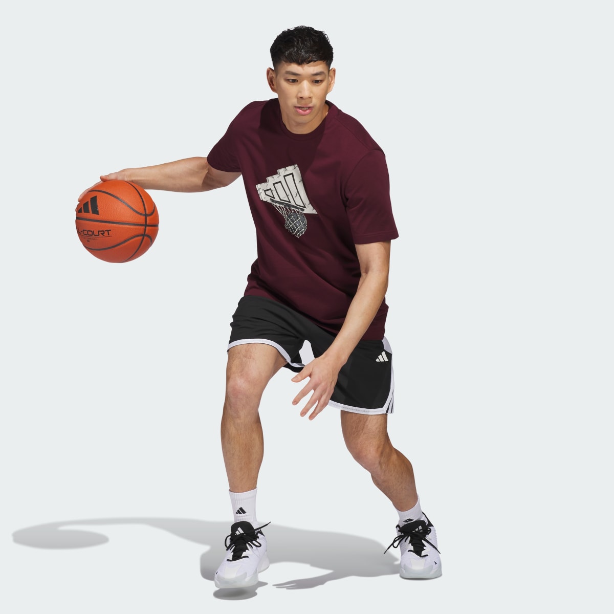 Prenda deportiva para hombre color granate - vista 4
