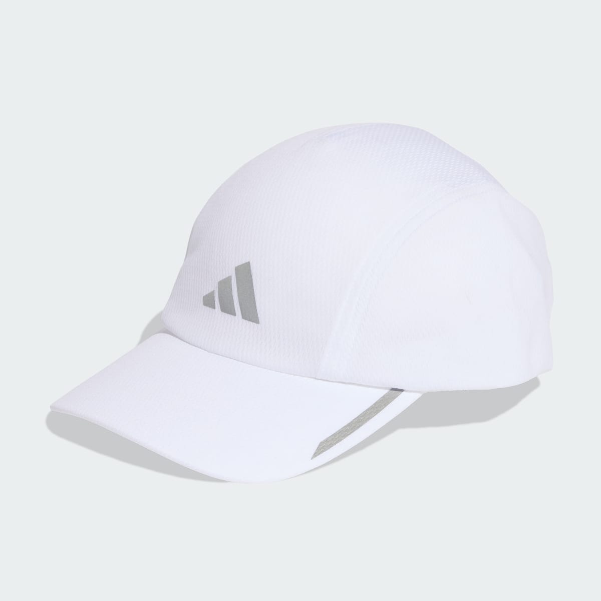 Gorra deportiva unisex color blanco y plateado - vista 3