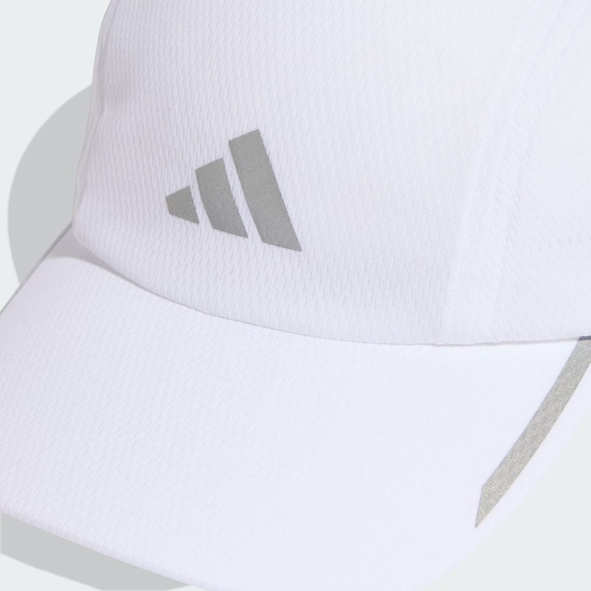 Gorra deportiva unisex color blanco y plateado - vista 5