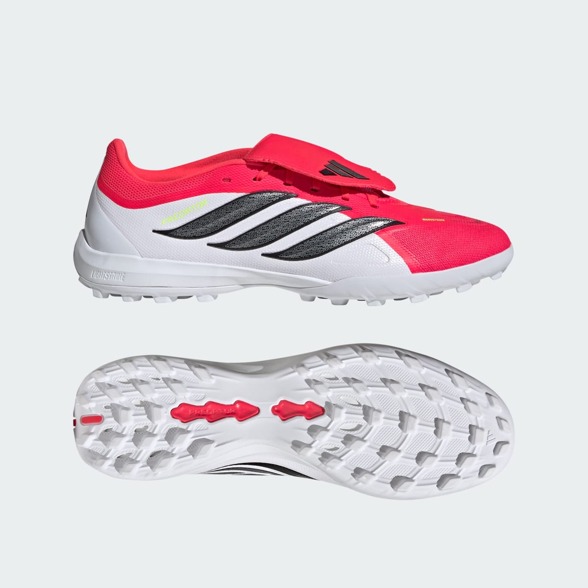 Guayos de fútbol unisex color rojo y negro - vista 1