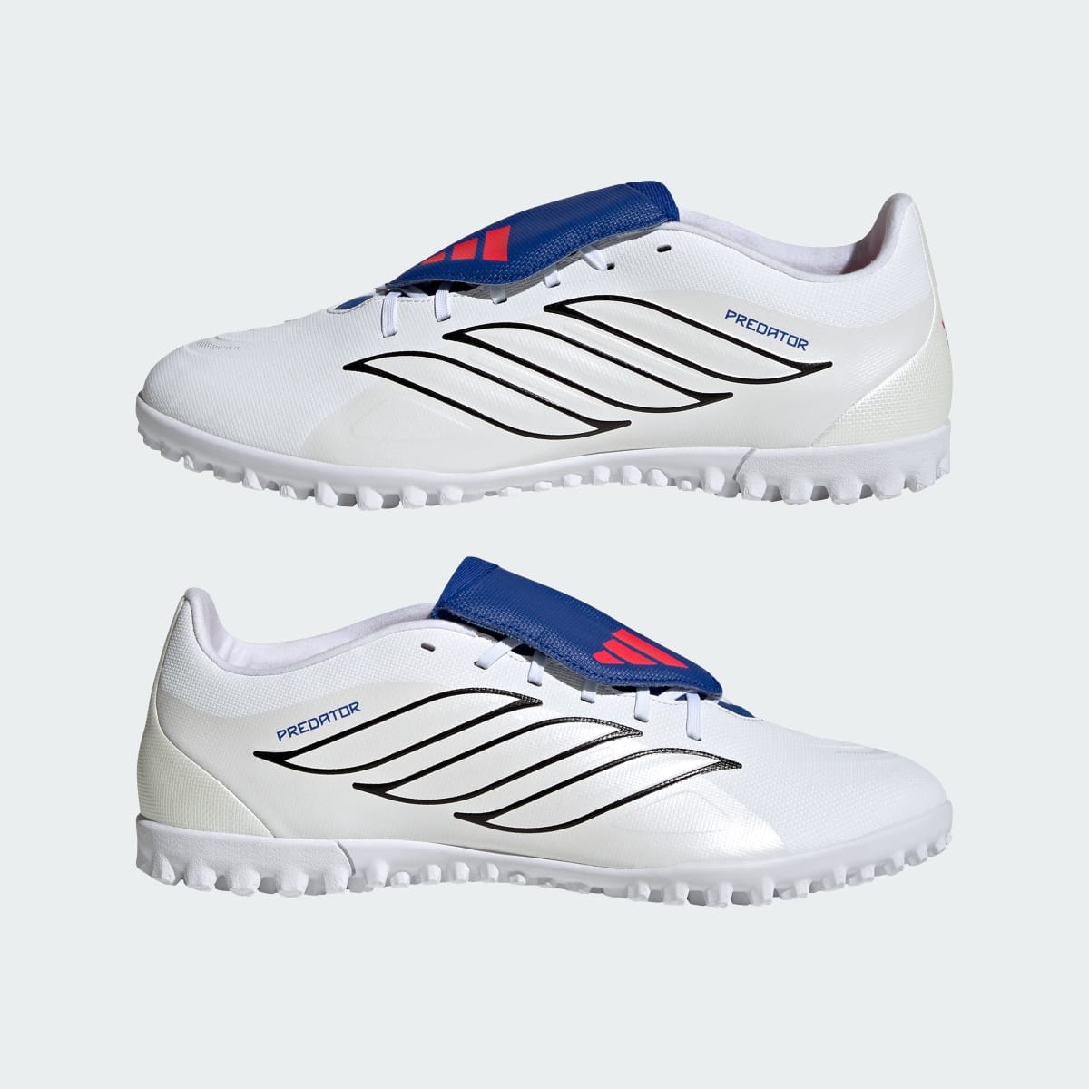 Guayos de fútbol unisex color blanco y azul - vista 8