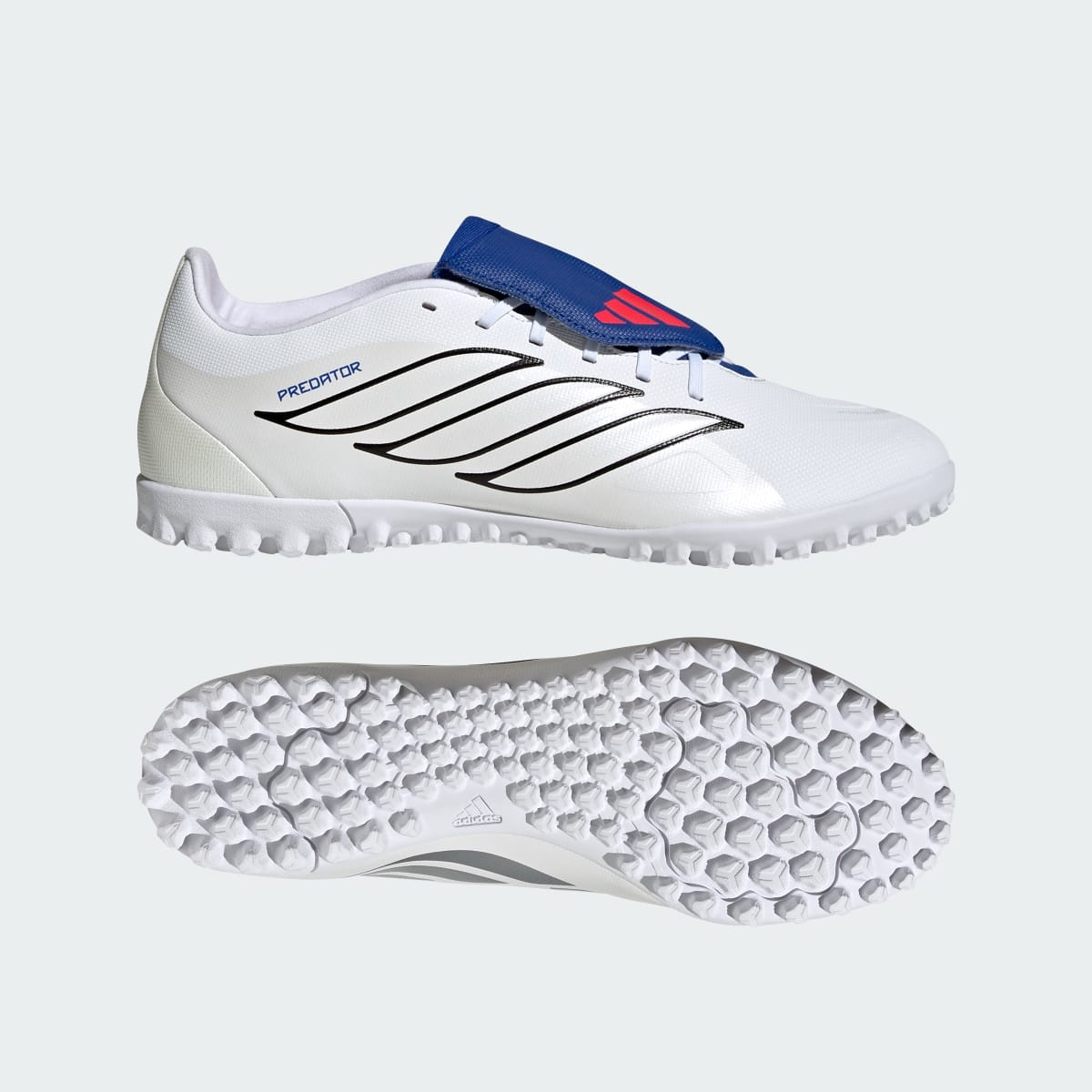Guayos de fútbol unisex color blanco y azul - vista 1