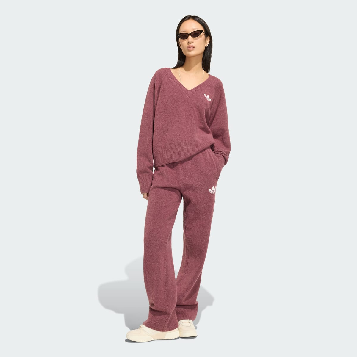 Pantalón deportivo para mujer color granate - vista 4
