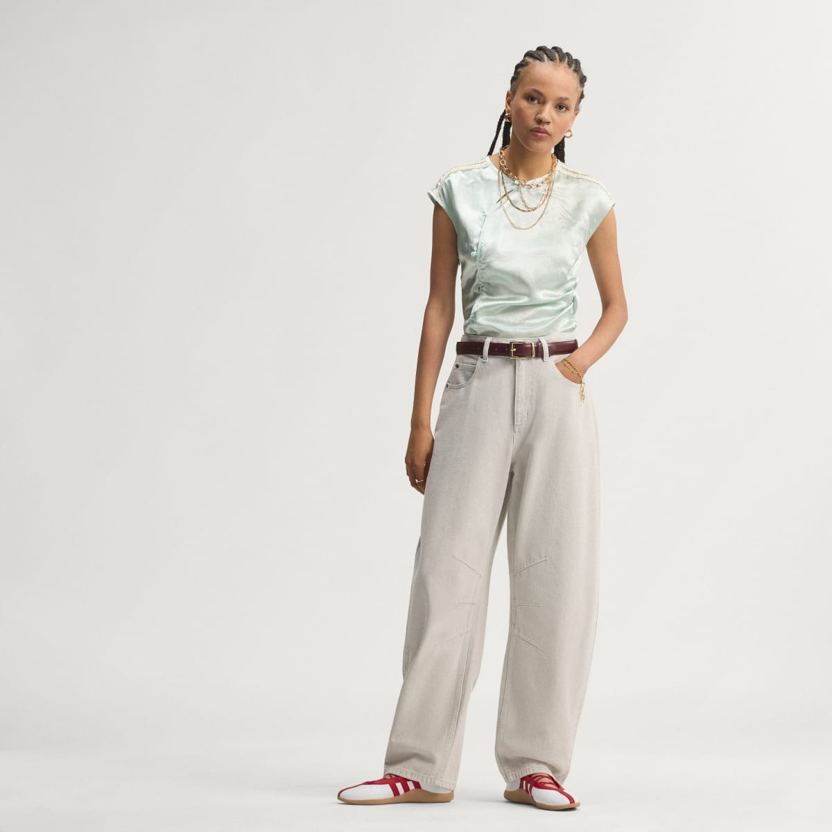 Pantalón deportivo para mujer color gris - vista 1