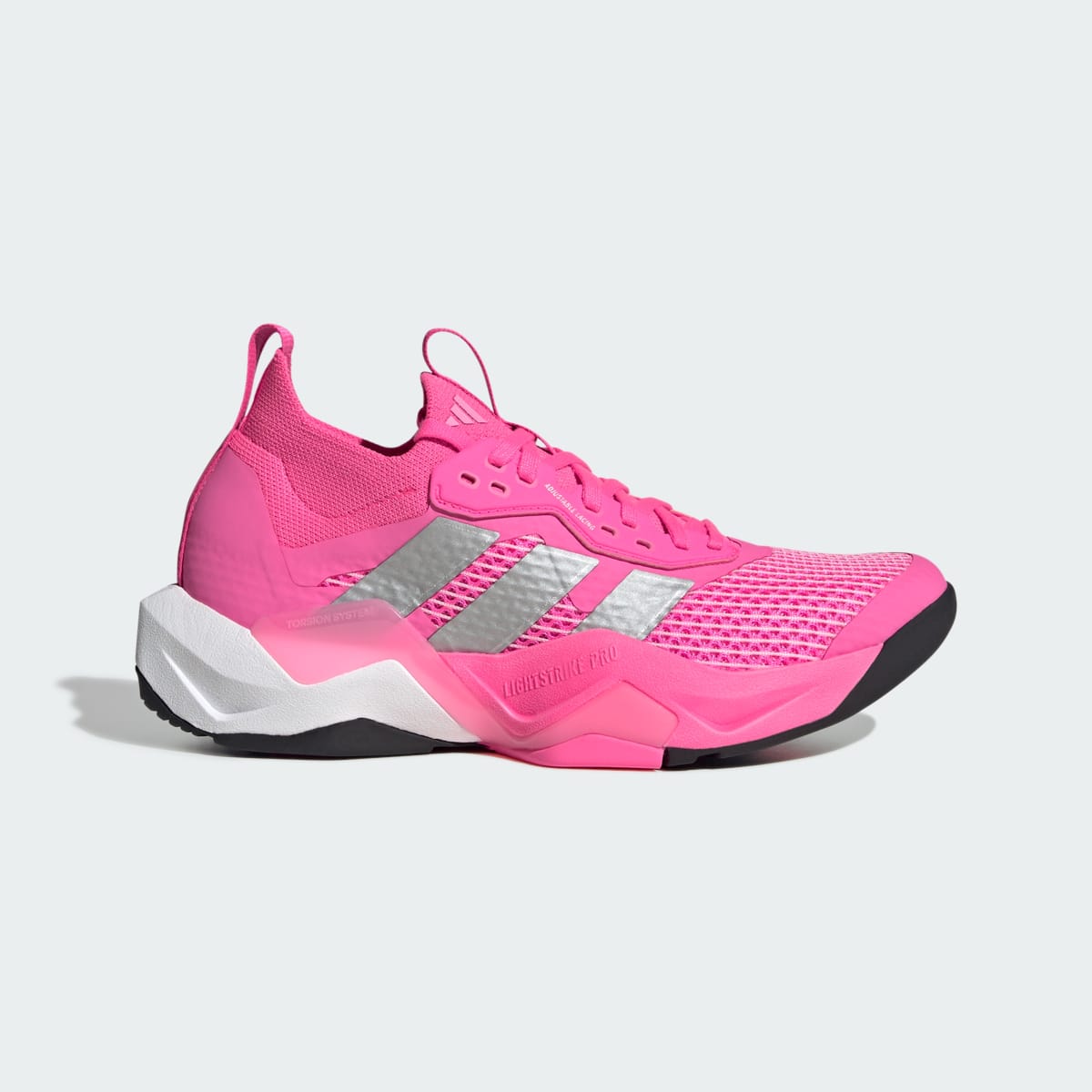 Tenis de entrenamiento para mujer color rosa y plateado - vista 2