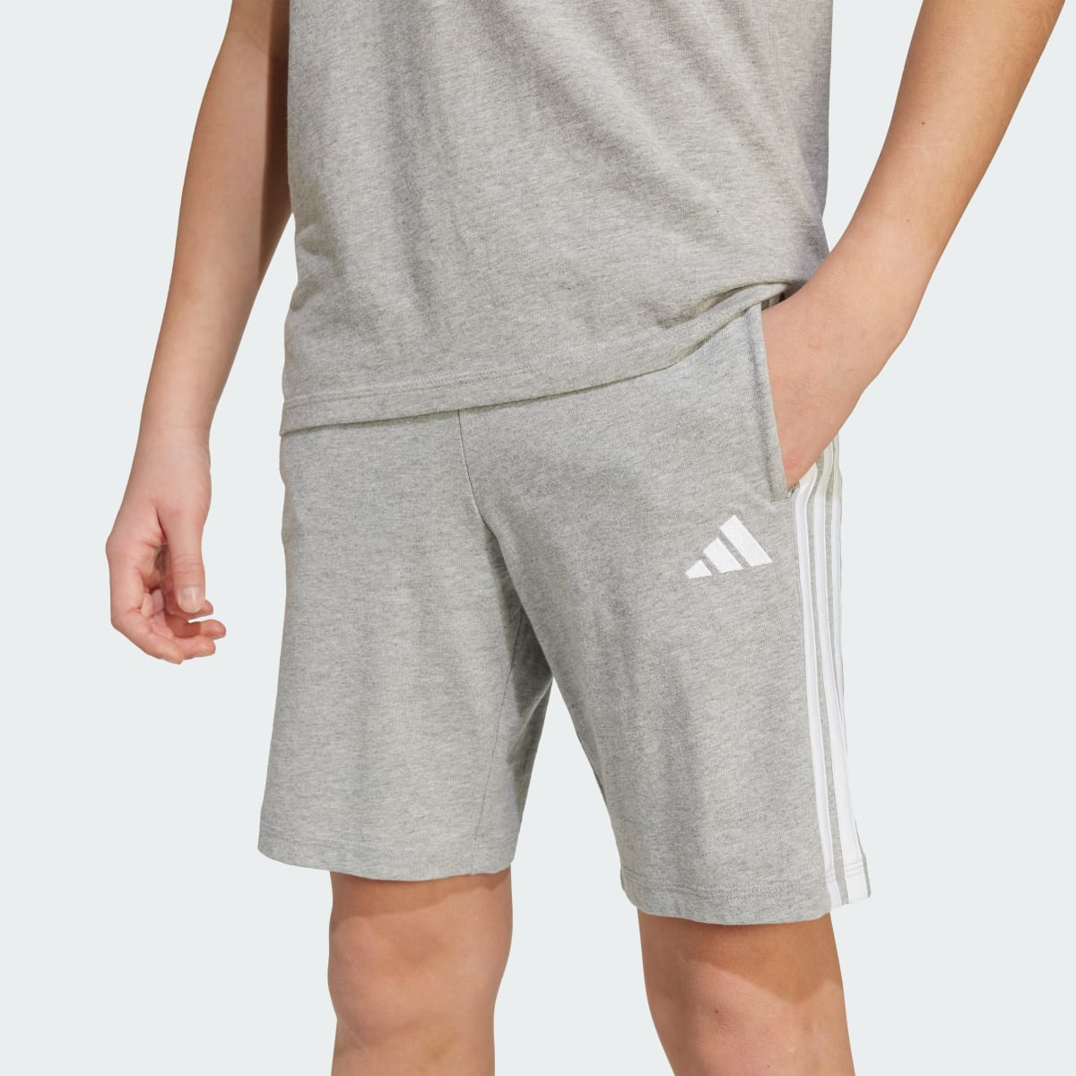 Short deportivo para niños color gris y blanco - vista 8