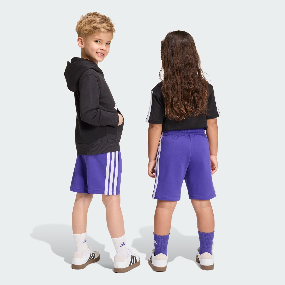 Short deportivo para niños color morado - vista 3