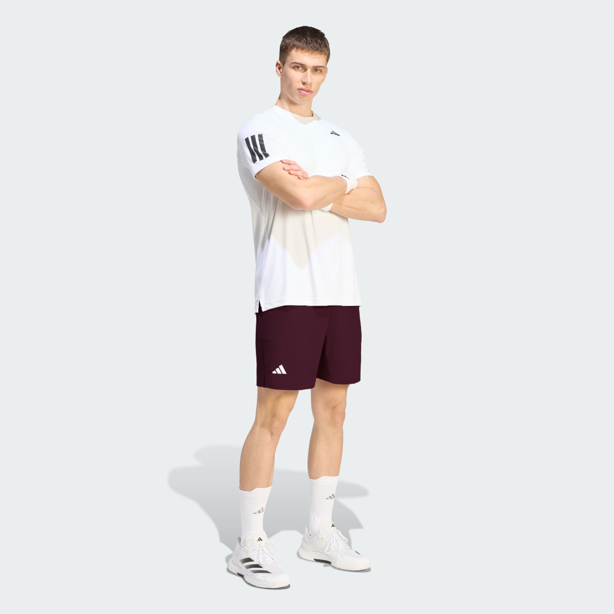 Short deportivo para hombre color granate - vista 4