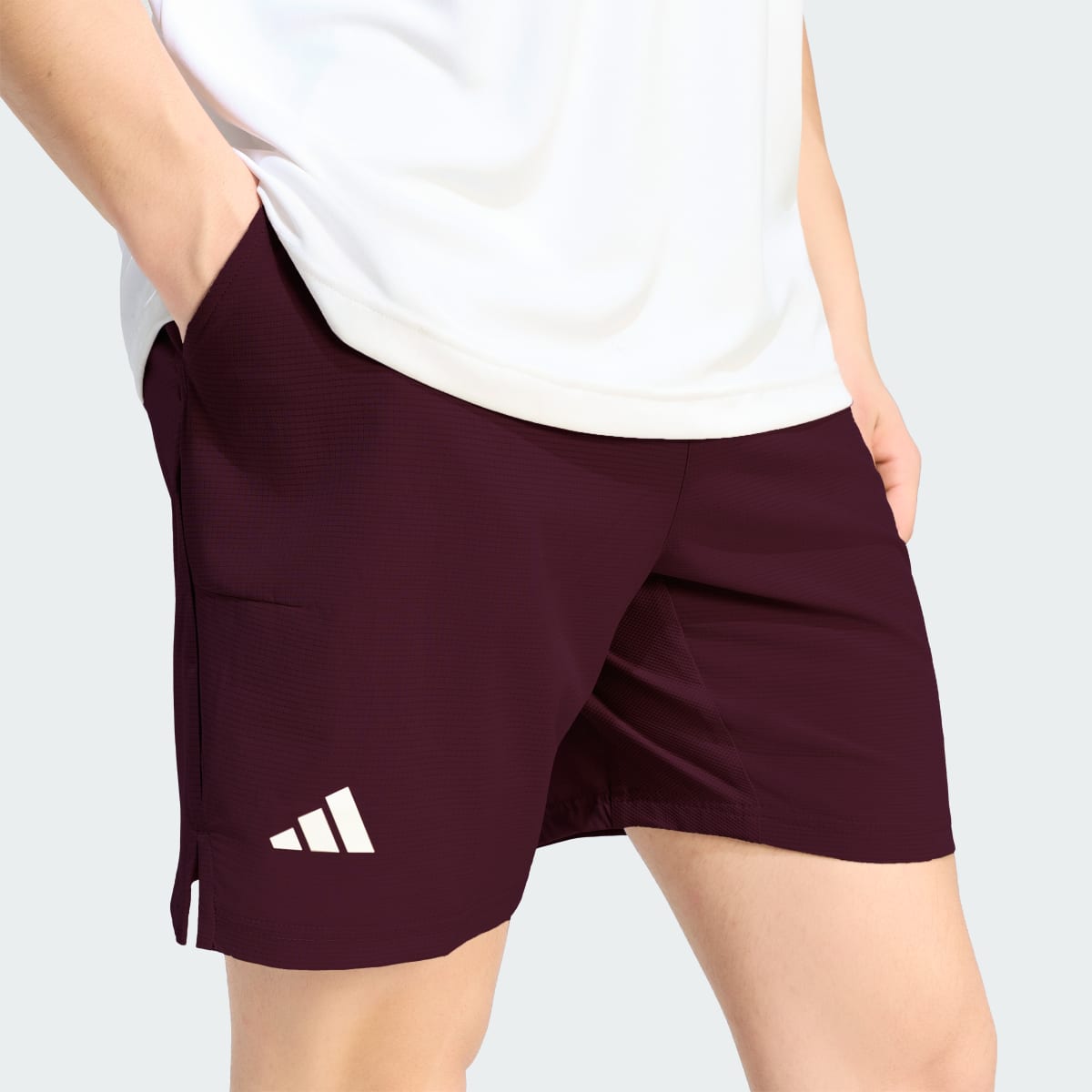 Short deportivo para hombre color granate - vista 6