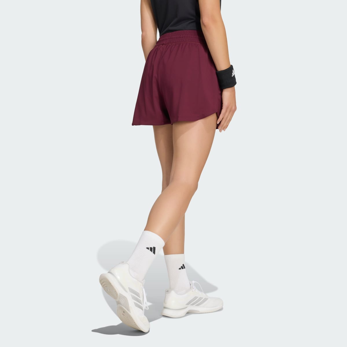 Short deportivo para mujer color granate - vista 3