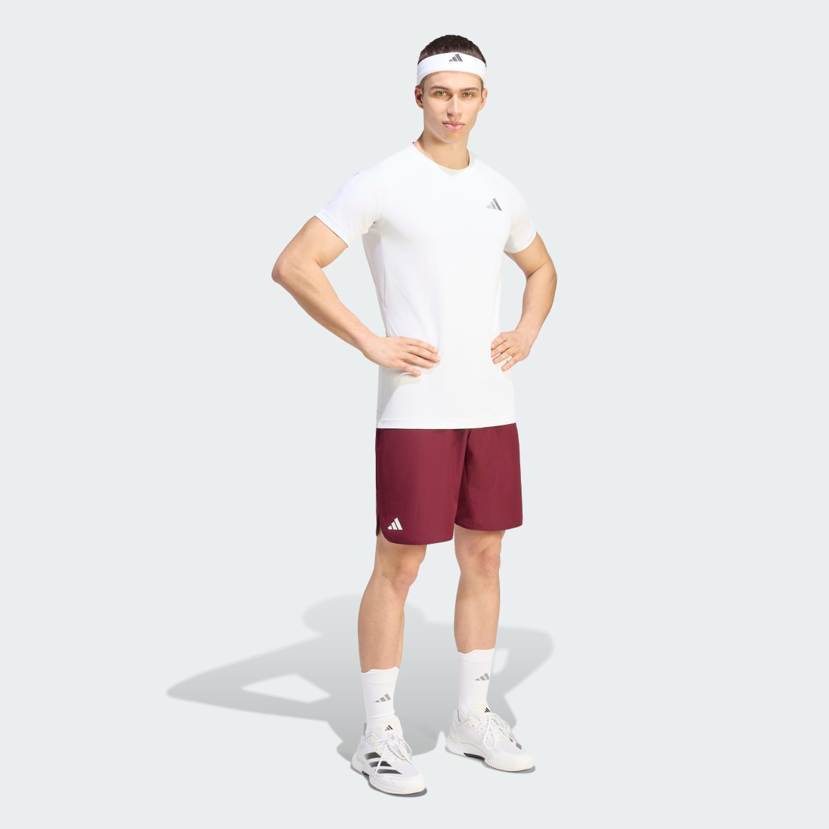 Short deportivo para hombre color granate - vista 4