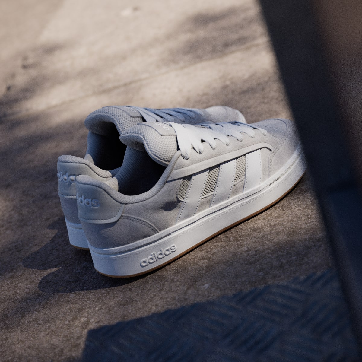 Tenis casuales para hombre color beige y blanco - vista 5