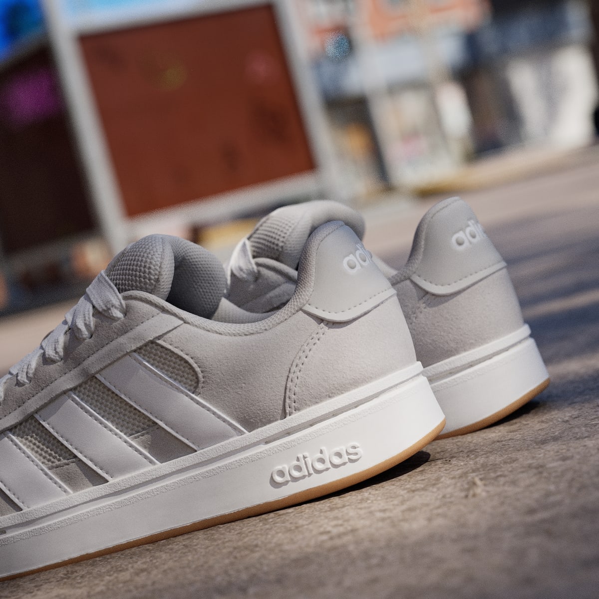 Tenis casuales para hombre color beige y blanco - vista 8