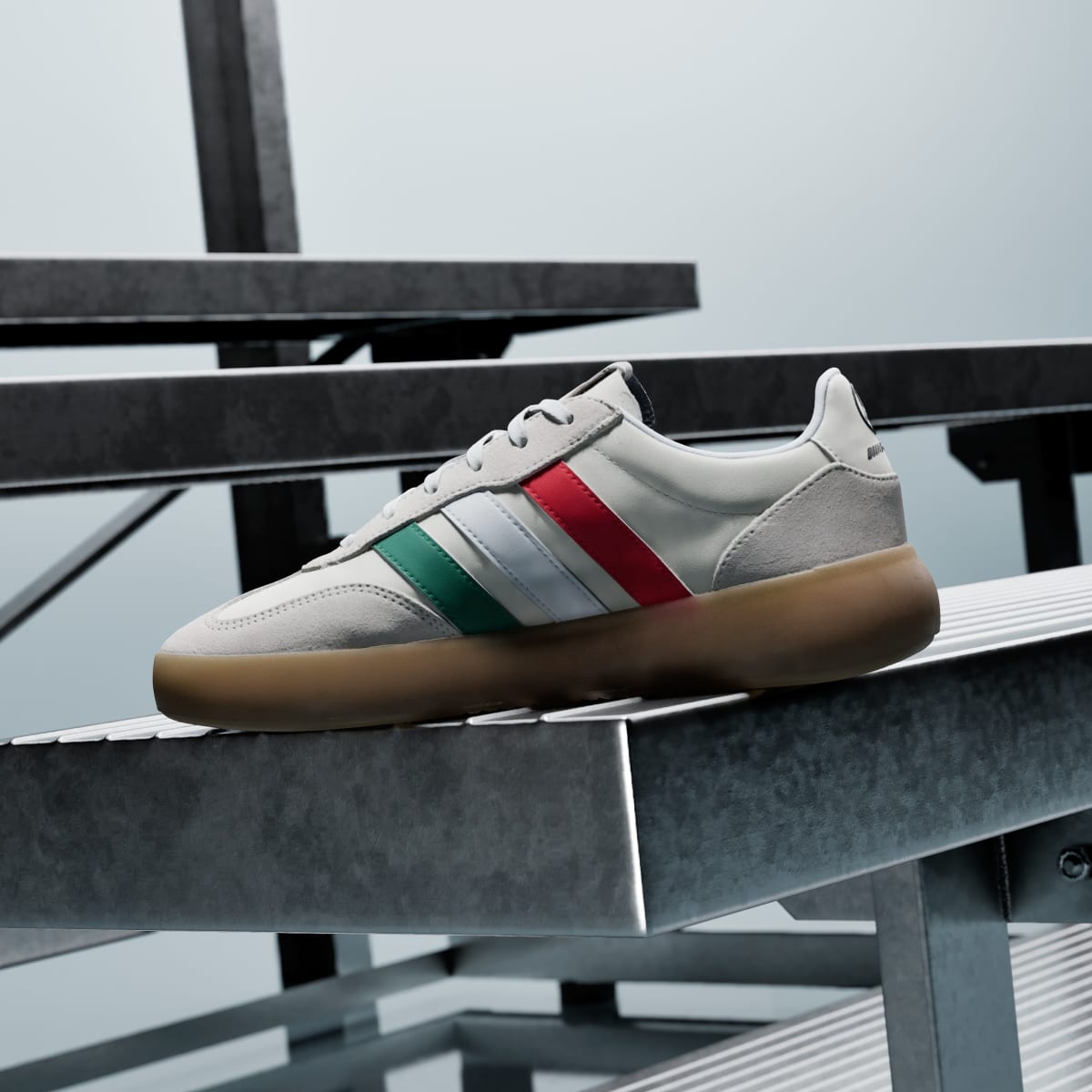 Tenis casuales para hombre color blanco y rojo - vista 6
