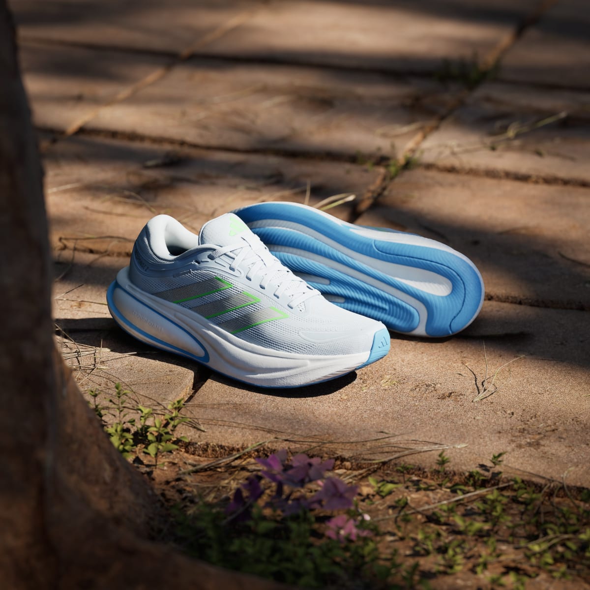 Tenis de running para mujer color plateado - vista 7
