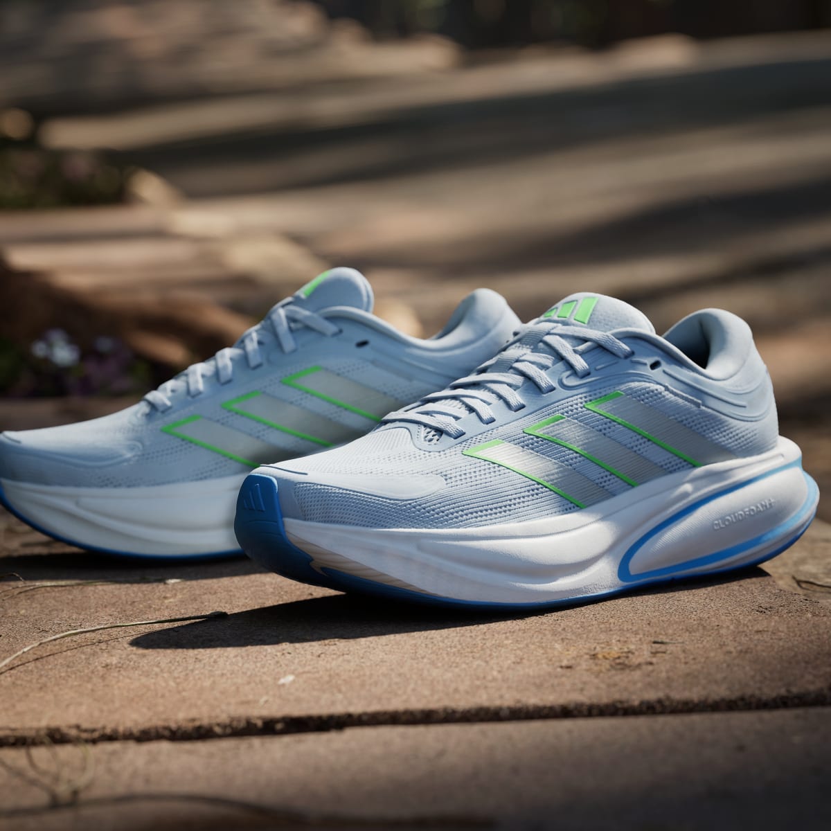 Tenis de running para mujer color plateado - vista 8
