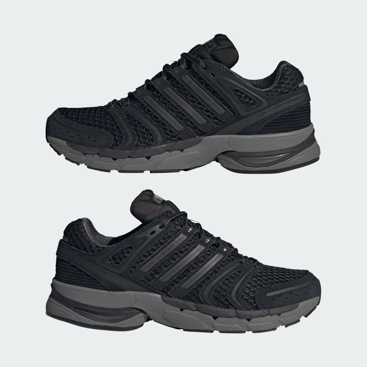 Tenis casuales unisex color negro y gris - vista 8