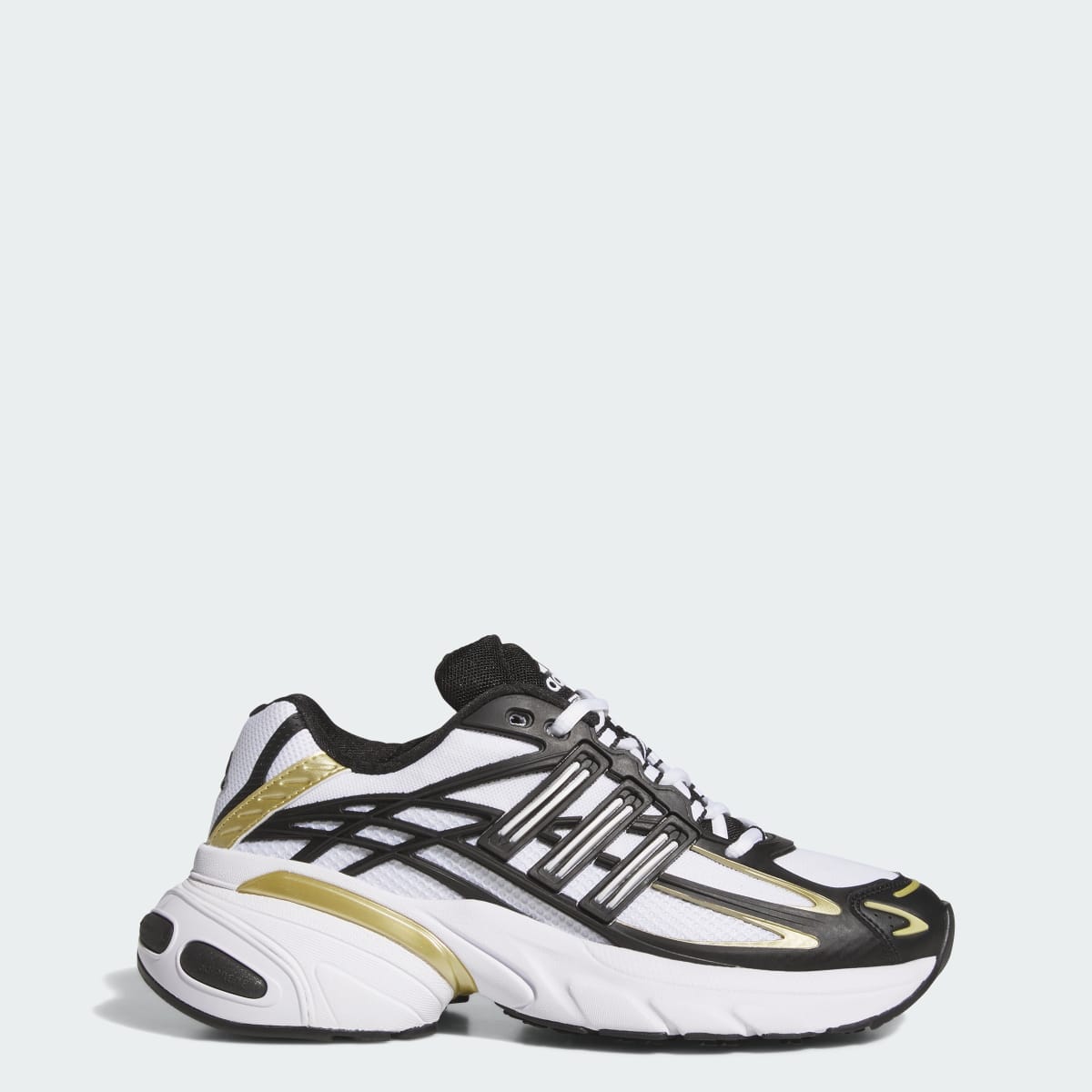 Tenis casuales para mujer color negro y dorado - vista 1