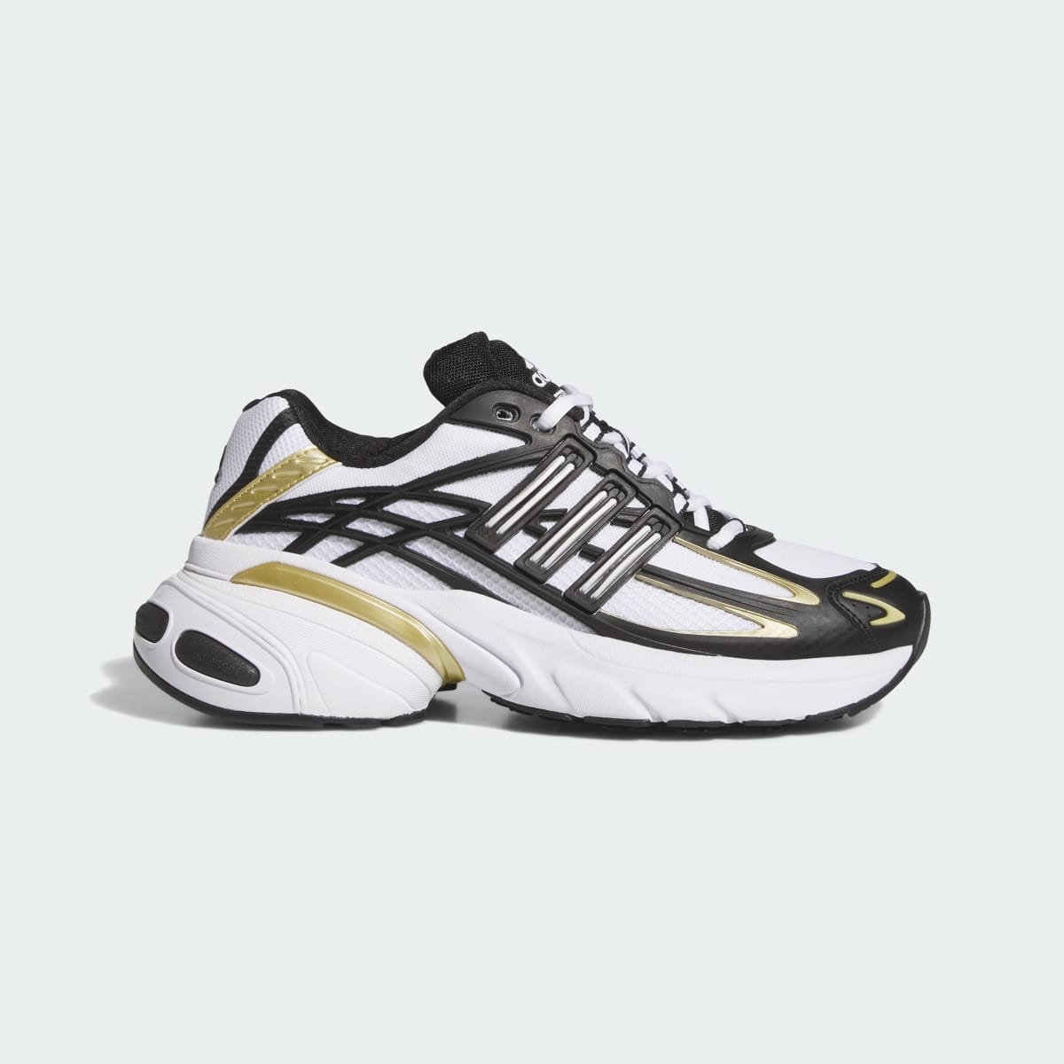 Tenis casuales para mujer color negro y dorado - vista 2
