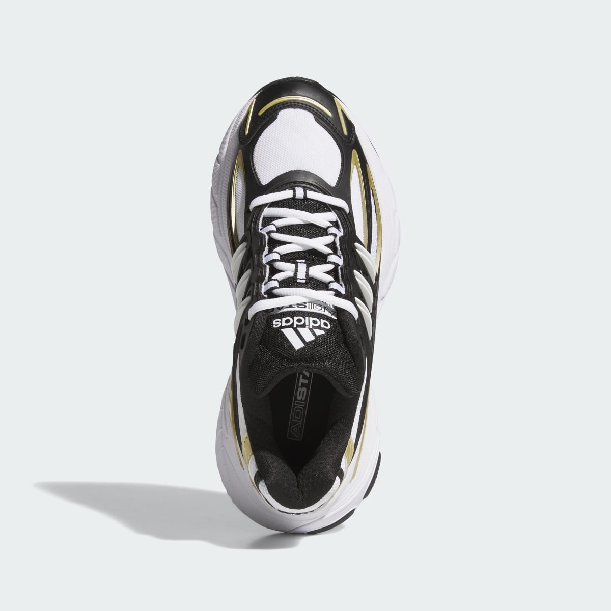 Tenis casuales para mujer color negro y dorado - vista 3