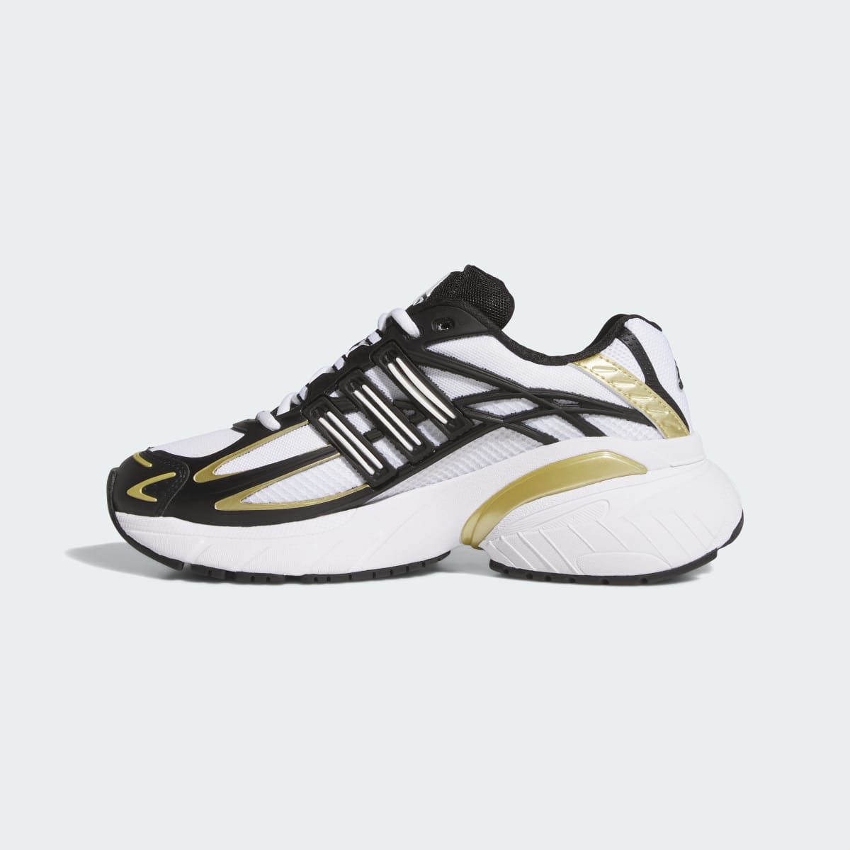 Tenis casuales para mujer color negro y dorado - vista 7