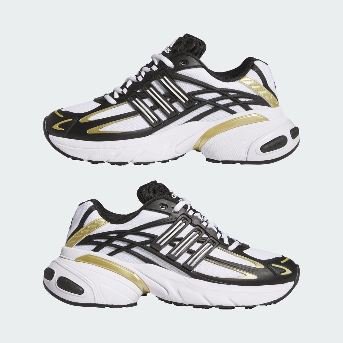 Tenis casuales para mujer color negro y dorado - vista 8