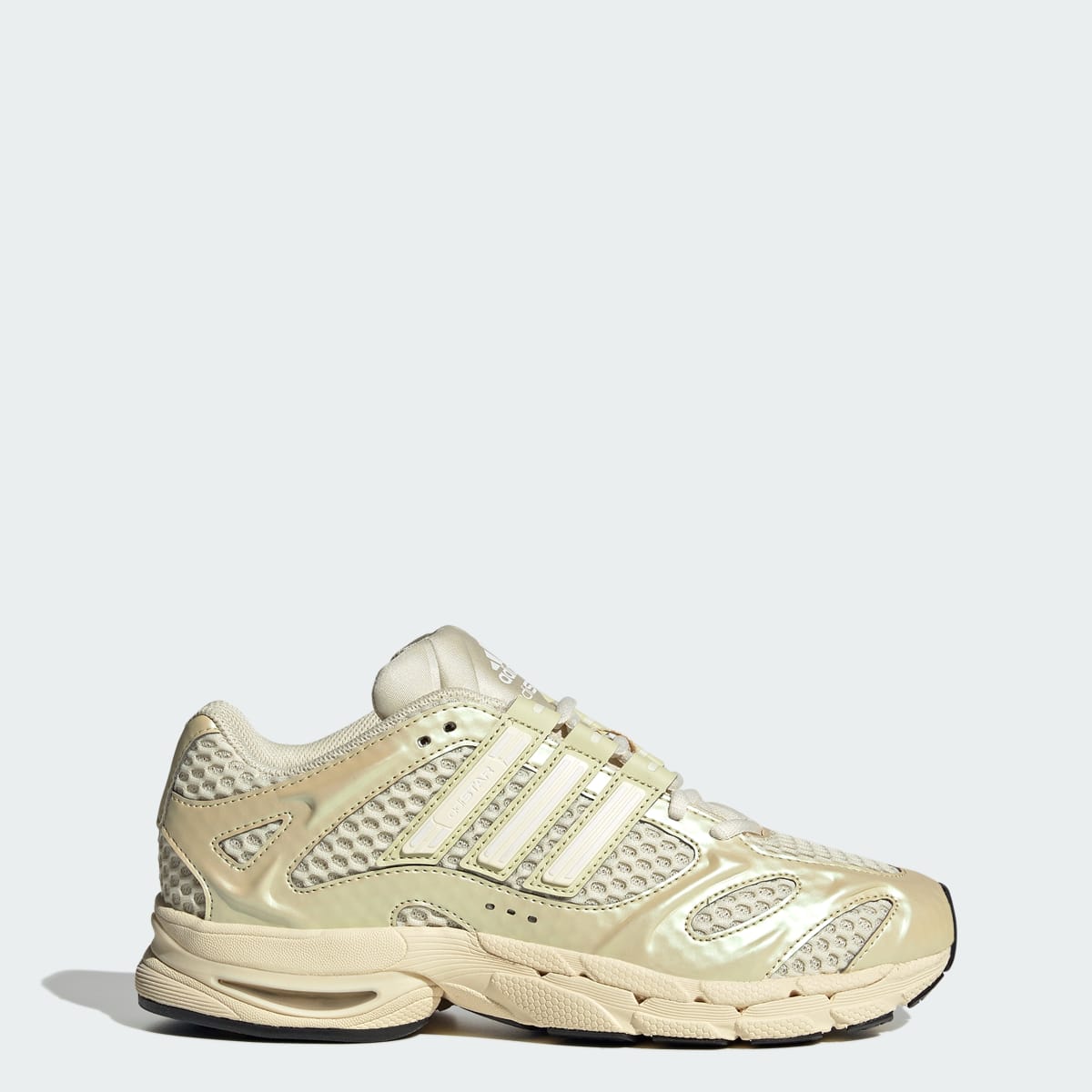 Tenis casuales para mujer color vainilla y blanco - vista 1