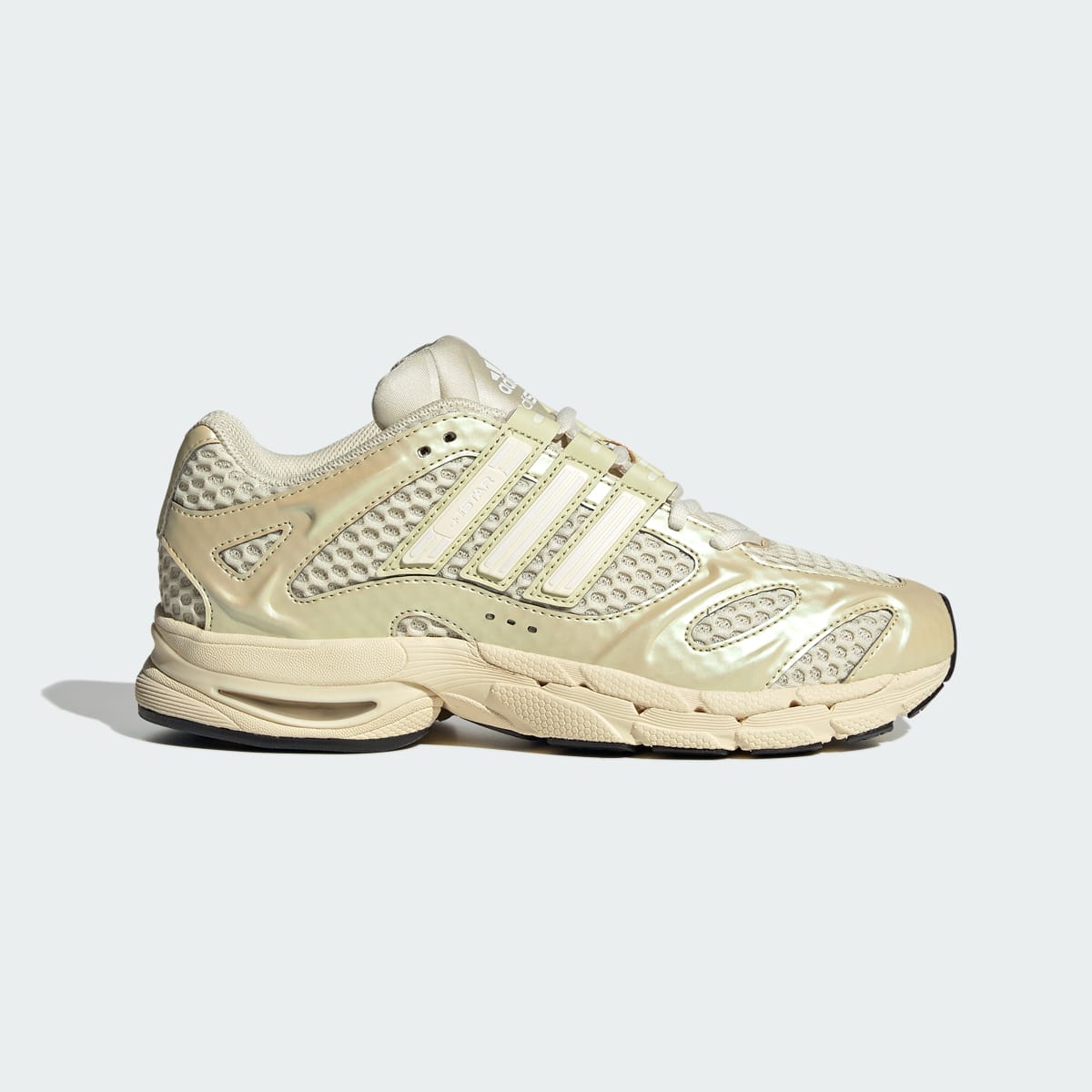 Tenis casuales para mujer color vainilla y blanco - vista 2