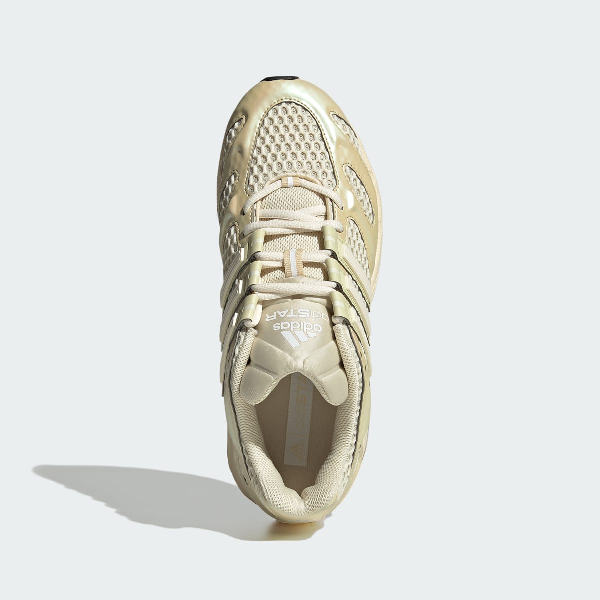 Tenis casuales para mujer color vainilla y blanco - vista 3