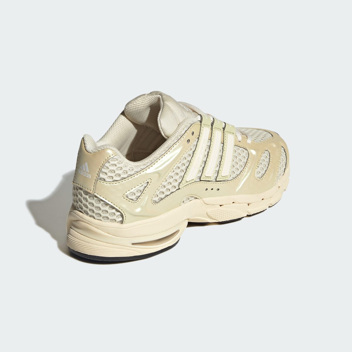 Tenis casuales para mujer color vainilla y blanco - vista 6