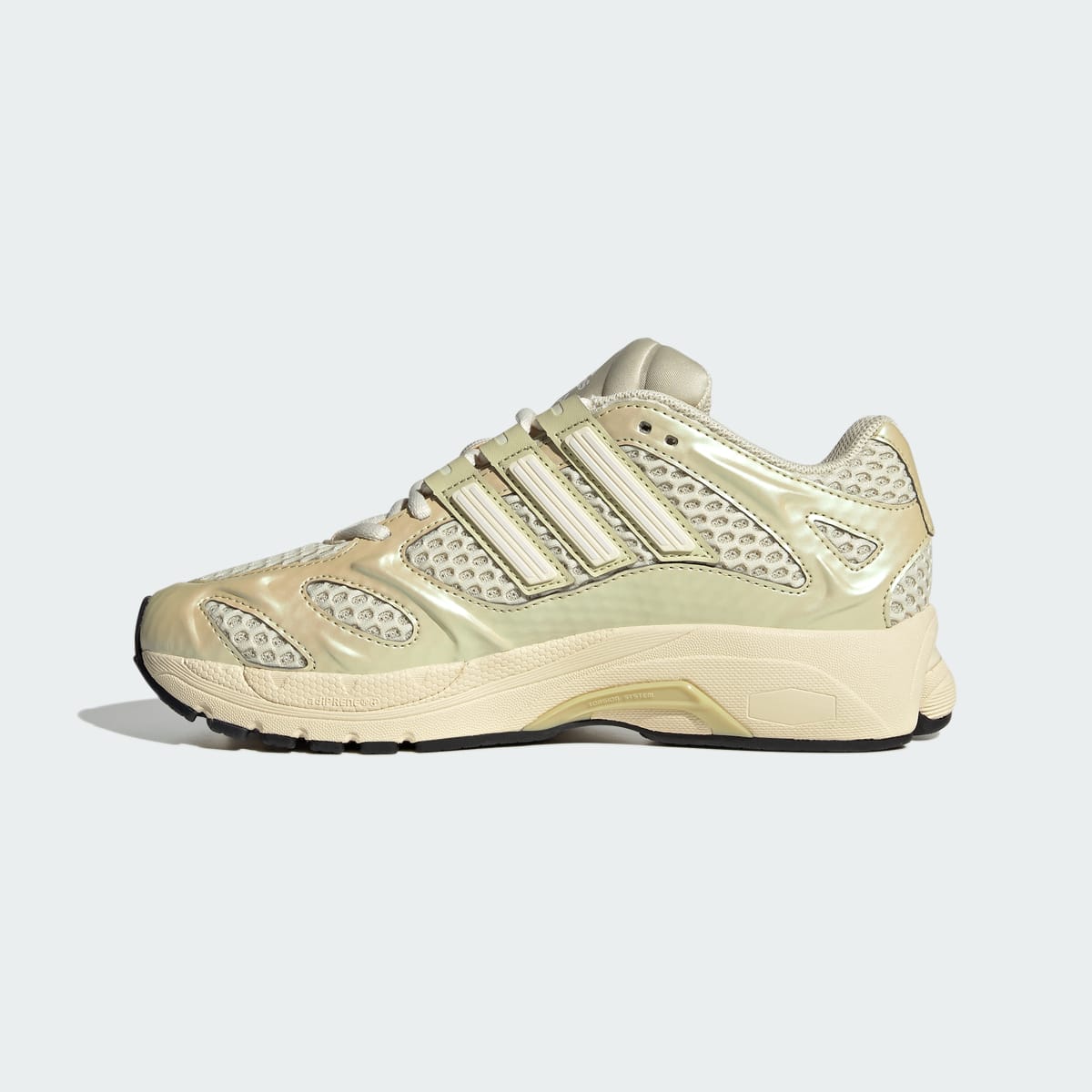 Tenis casuales para mujer color vainilla y blanco - vista 7