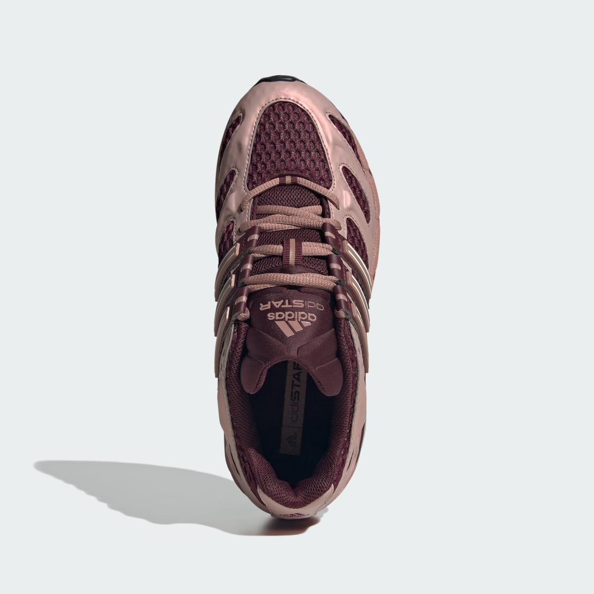 Tenis casuales para mujer color granate y blanco - vista 3