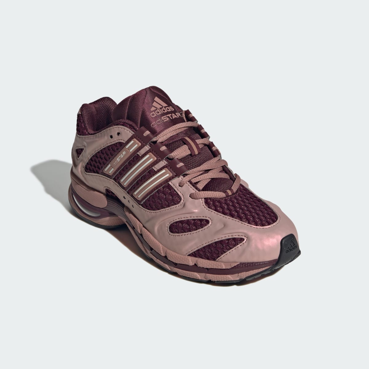 Tenis casuales para mujer color granate y blanco - vista 5