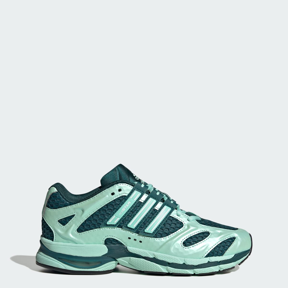 Tenis casuales para mujer color verde y blanco - vista 1