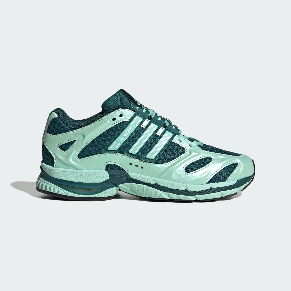 Tenis casuales para mujer color verde y blanco - vista 2