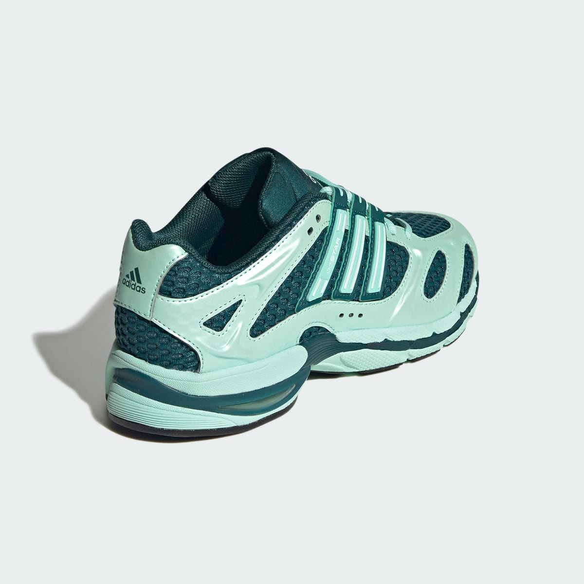 Tenis casuales para mujer color verde y blanco - vista 6
