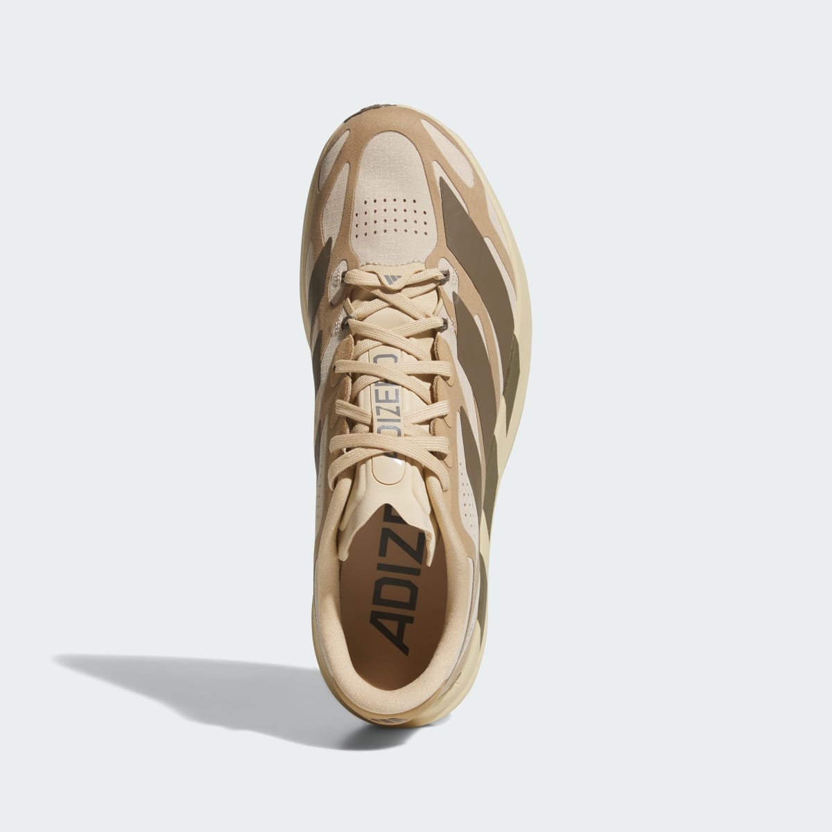 Tenis casuales para hombre color beige y café - vista 3