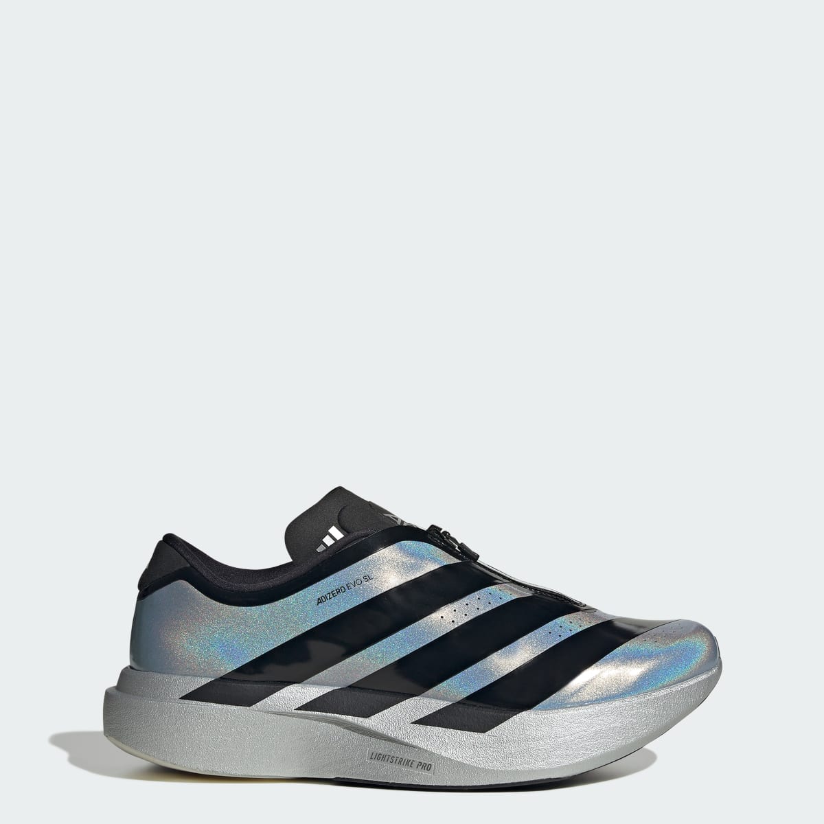 Tenis casuales para hombre color plateado y negro - vista 1