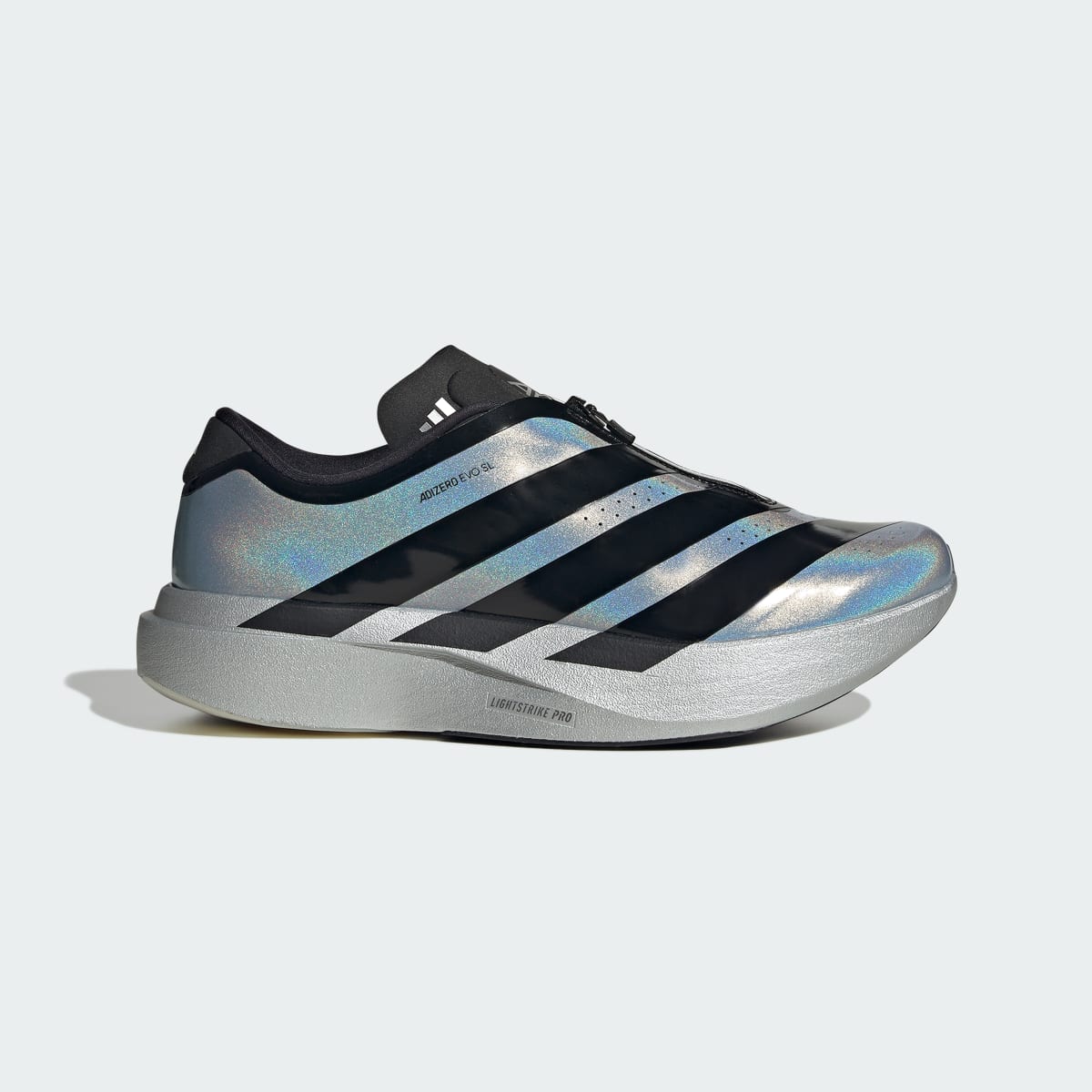 Tenis casuales para hombre color plateado y negro - vista 2