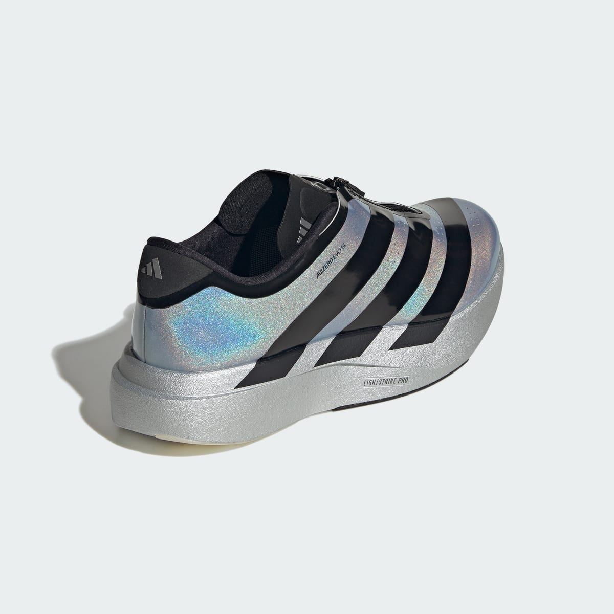 Tenis casuales para hombre color plateado y negro - vista 6