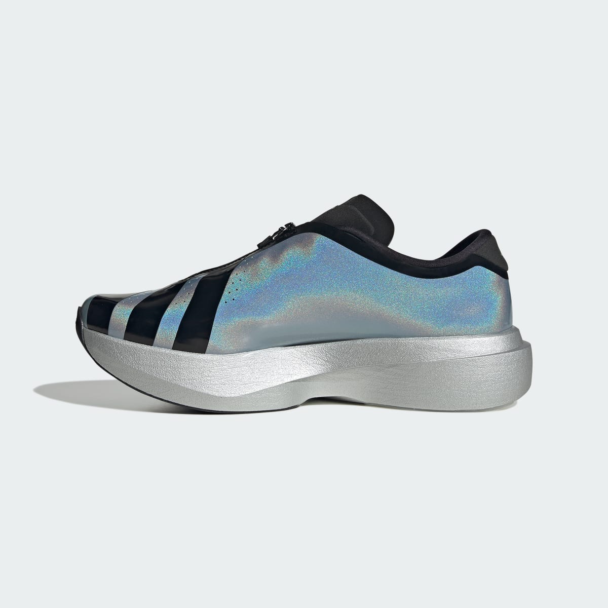 Tenis casuales para hombre color plateado y negro - vista 7