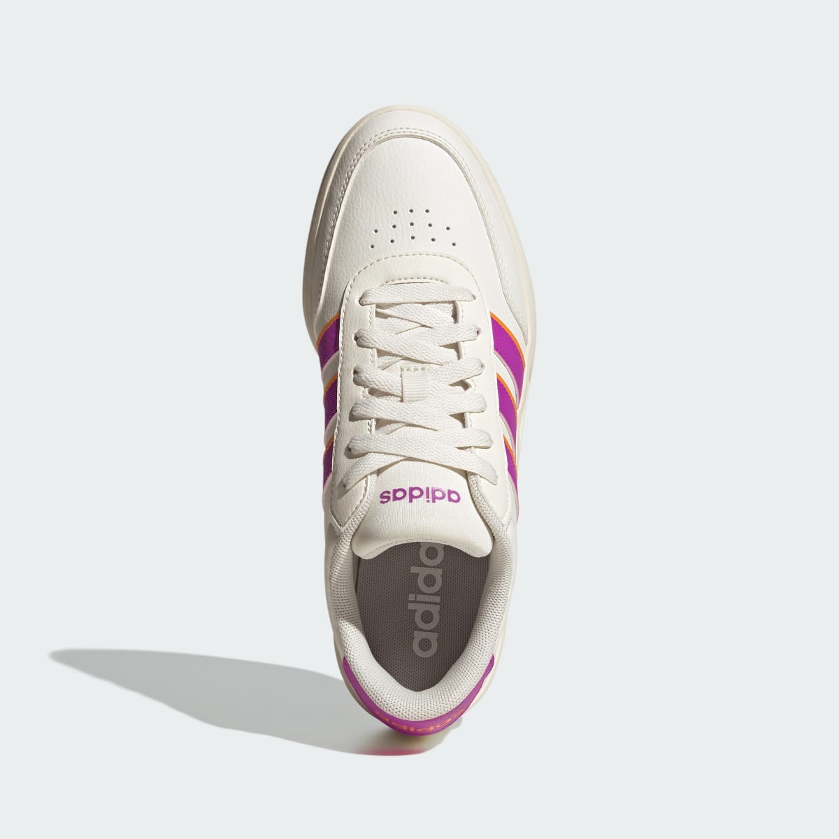 Tenis casuales para mujer color blanco y morado - vista 3