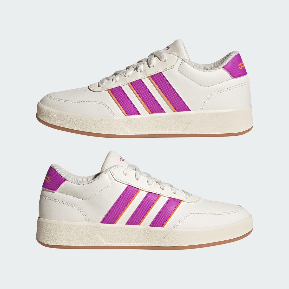 Tenis casuales para mujer color blanco y morado - vista 8
