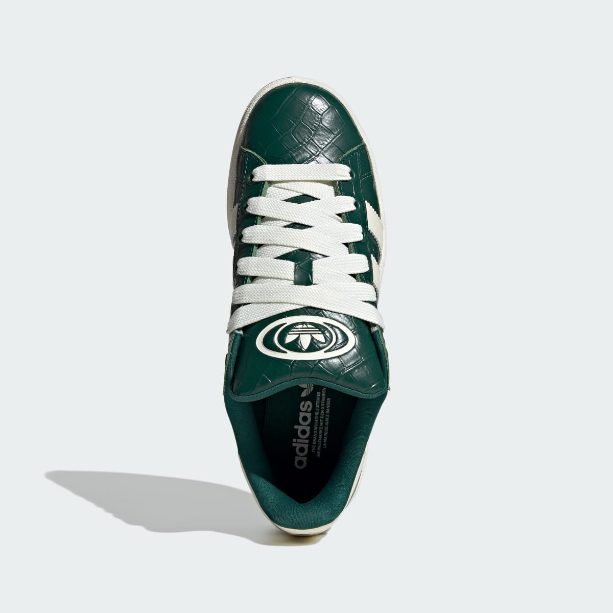 Tenis casuales para hombre color verde y blanco - vista 3