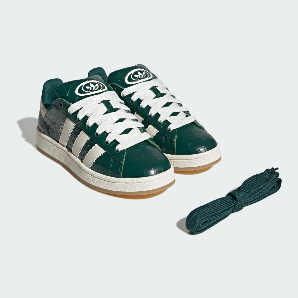 Tenis casuales para hombre color verde y blanco - vista 8