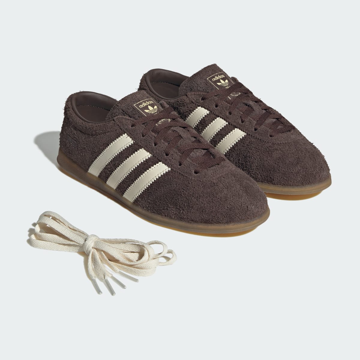 Tenis casuales para mujer color café y blanco - vista 8