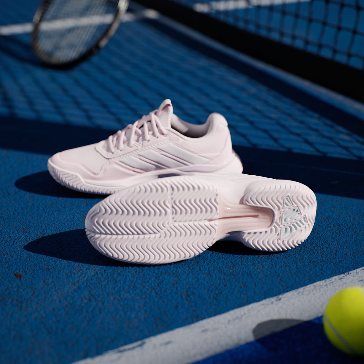 Tenis casuales para mujer color rosa y blanco - vista 3