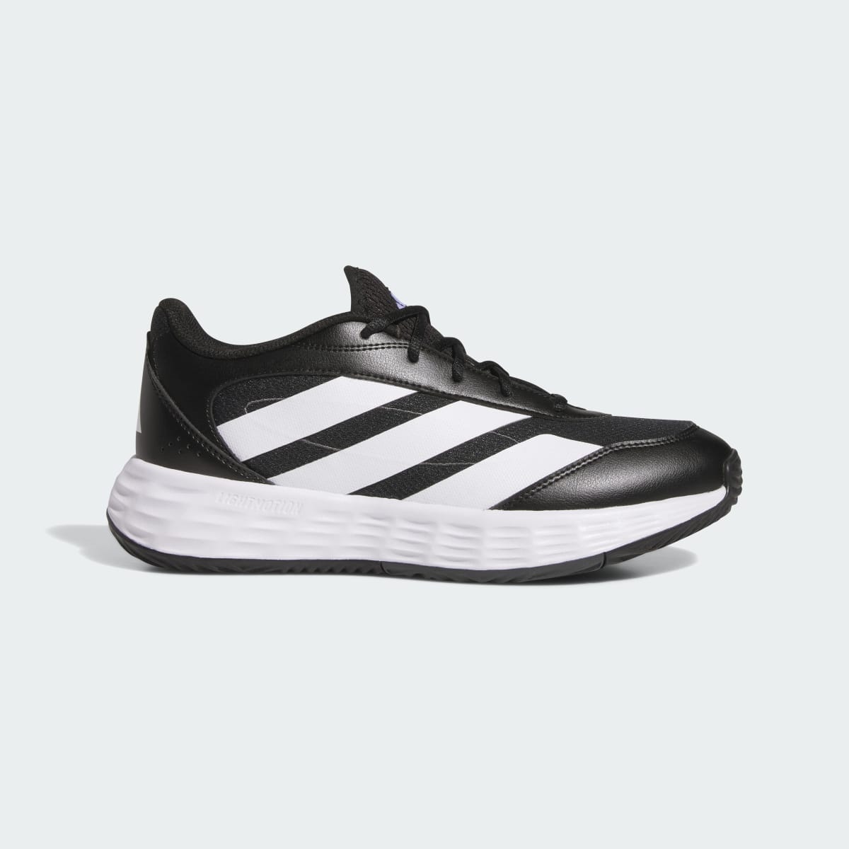 Tenis casuales para hombre color negro y blanco - vista 2